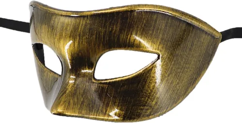 Vista 2 de Máscara de mascarada para hombre, disfraz de fiesta vintage muscial