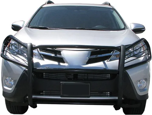 Vista 2 de Black Horse Rejilla protector de cepillo para parachoques Modular en negro Compatible con Toyota RAV4 2006-2018-17A093902MA