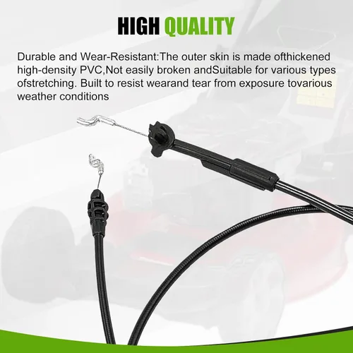 Vista 6 de 104-8676 Cable de freno para cortadoras de césped recicladoras Toro de 22 pulgadas Compatible con 20013, 20014, 20017, 20018, 20031, 20041, 20047