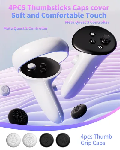 Vista 3 de Replacement Kit for Meta Quest 2 Controllerfor Oculus Quest 2 Controller(9 in one),Repair Accessories for Oculus Quest 2 Controller,Includes