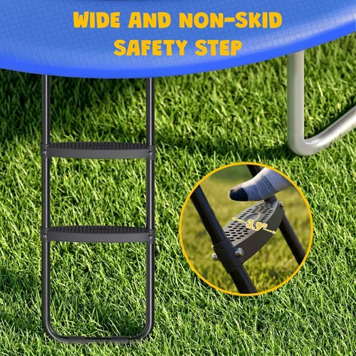 Vista 3 de Kit de diapositivas de escalera de trampolín, accesorios para trampolín incluyen tobogán y escalera