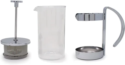 Vista 3 de Norpro 5581 Prensa de café/té de vidrio/cromo, 2 tazas
