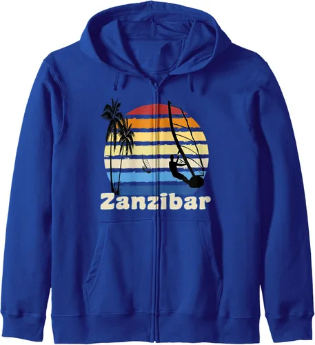 Vista 3 de Zanzibar Tanzania Windsurfing Windsurf Beach Zip Hoodie
