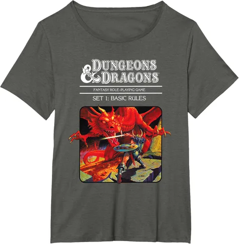 Vista 14 de Dungeons & Dragons Vintage Basic Rules Cover T-Shirt Small Negro