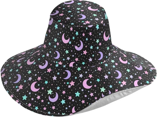 Vista 12 de MNSRUU Wide Brim Hats Skull Sun Hat Packable Sun Visors Floppy Summer Beach Hat for UV Protection