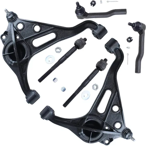 Vista 126 de Detroit Axle - Kit de extremo delantero para Chrysler 300 Dodge Charger 2011-2023 Challenger, 2 Lower Rearward Control Arms 2 Outer Tie Rods 2