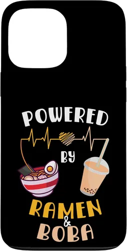 Vista 24 de Powered by Ramen & Boba Tea - Linda funda Kawaii Ramen Soup para iPhone 17