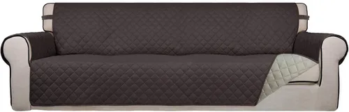Vista 71 de PureFit - Funda de sofá acolchada reversible, protector de muebles impermeable, funda de sofá lavable con espuma antideslizante y correas elásticas