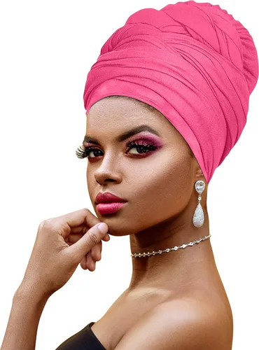 Vista 29 de Ankara - Diadema suave con estampado africano para la cabeza, bufanda para el cabello largo, turbante, corbata, punto africano, envolturas