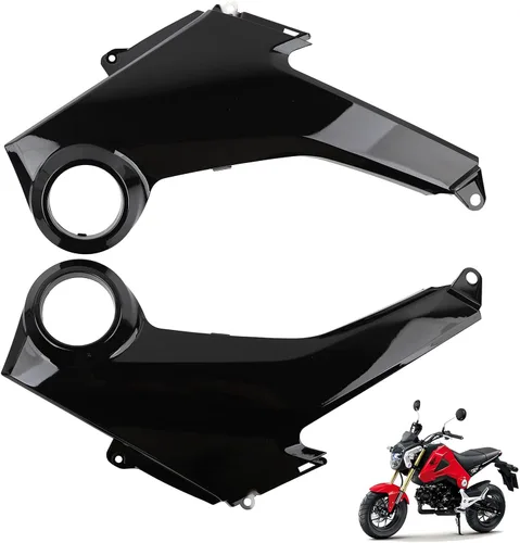 Vista 10 de Mokuo Cobertura de Faro Negro para Motocicleta Fit para Honda Grom Msx125 SF 2013-2016 Kit de Carenados Piezas