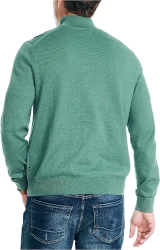 Vista 4 de Nautica Suéter Navtech con cremallera de un cuarto para hombre