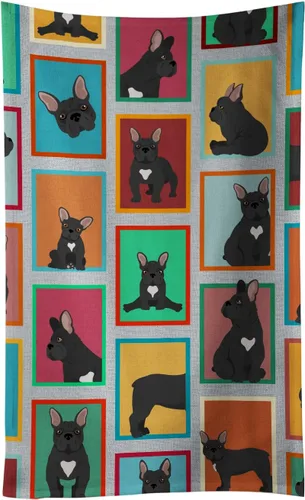 Vista 48 de Caroline's Treasures MLM1160KTWL - Lots of Red Siberian Husky - Toalla de cocina para invitados, toalla de baño decorativa para cara, té, paño