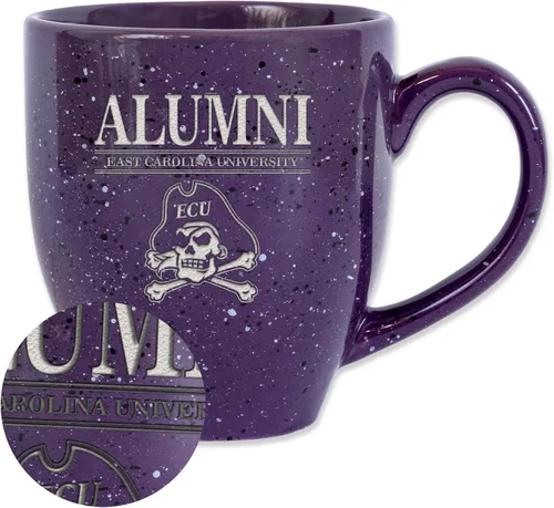Vista 17 de Rico Industries NCAA Illinois Fighting Illini Alumni - Taza de café de cerámica moteada grabada con láser de 16 onzas