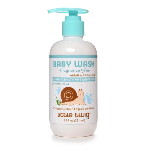 Vista 9 de Little Twig Baby Wash, fórmula natural derivada de plantas, granada de bayas, 8.5 onzas líquidas