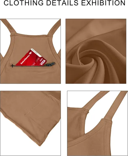 Vista 3 de VIUTIL Vestido atlético para mujer con pantalones cortos incorporados, mini vestido de entrenamiento deportivo para golf, verano 2023