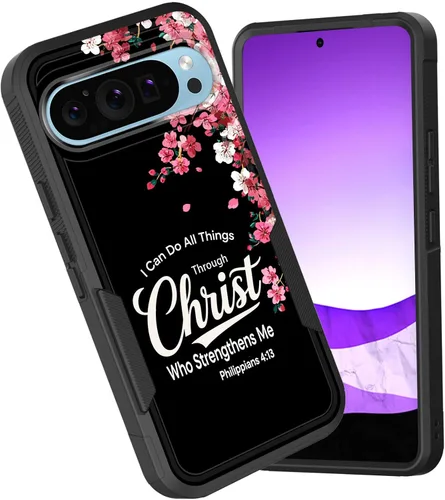 Vista 60 de Funda para Pixel 6A, funda híbrida de doble capa resistente a prueba de golpes de policarbonato duro de silicona suave TPU para Google Pixel 6A