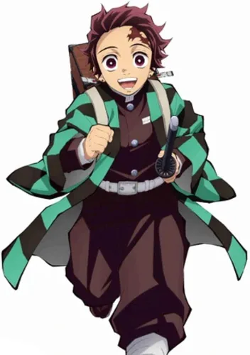 Vista 6 de Pendientes Tanjiro y Hanafuda, pendientes de acrílico, aretes de anime Kimetsu No Yaiba Cosplay