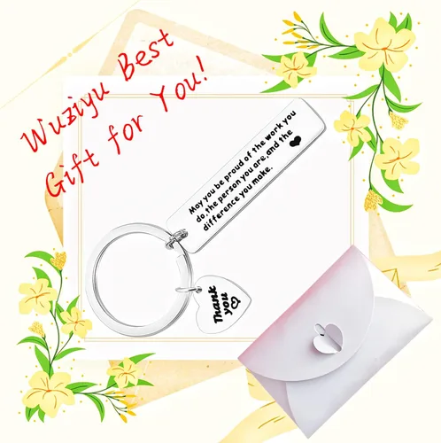 Vista 3 de Regalo de agradecimiento, llavero de agradecimiento para compañeros de trabajo, regalo de jubilación para mujeres y hombres, regalo