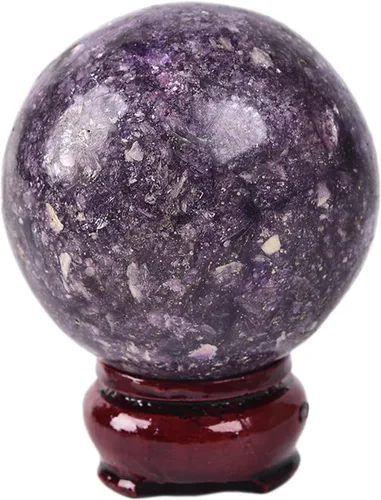 Vista 108 de JIC Gem Piedra Natural de Jaspe Africano Cristal de Curación Esfera Adivinación Bola de Piedra Preciosa, Feng Shui Reiki Aura Decoración