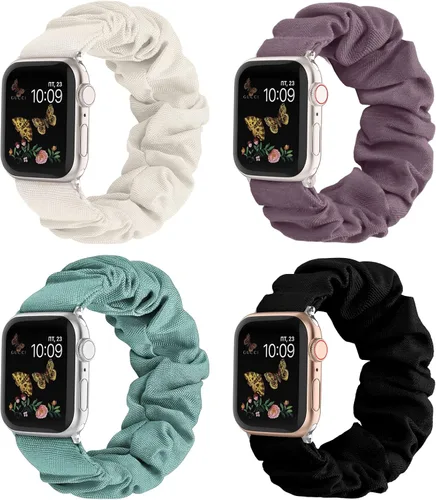 Vista 13 de Recoppa - Correa elástica compatible con Apple Watch de 1.49, 1.61, 1.65, 1.57, 1.73 y 1.77 pulgadas, con bonito estampado, banda elástica