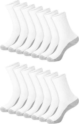 Vista 10 de Hanes - Calcetines para hombre, calcetines X-Temp acolchados de corte bajo, paquete de 12 Negro - Paquete de 12