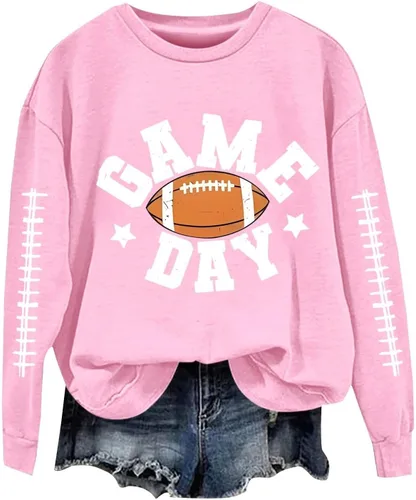 Vista 10 de Women's Oversized Sweatshirt, Long Sleeve Sweatshirts Crewneck Printed Pullover Tops, S-3XL