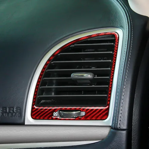 Vista 6 de Adhesivos de salida de aire A/C de coche para 2015-2023 Chrysler 300 / 300C / 300S / Limited/Touring Accesorios Adhesivos de interior de fibra