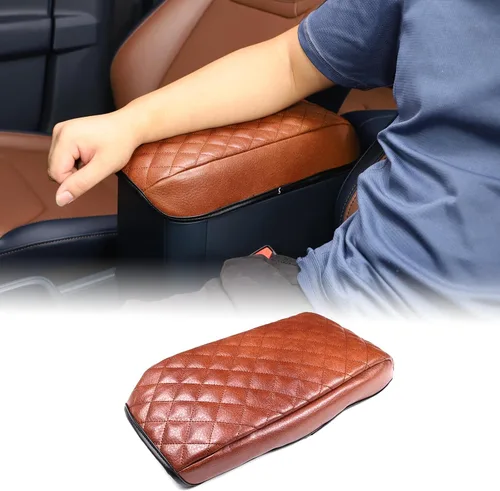 Vista 9 de Aunginsy Funda Protectora para Consola Central de Automóvil Compatible con Ford Maverick 2022-2025, Funda Cojín Protector de Tapa de Caja