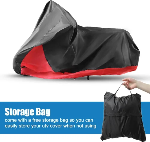 Vista 7 de X AUTOHAUX Funda impermeable para motocicleta 2 en 1, protector de lluvia y polvo para Harley Street Glide FLHX Road Glide FLTRX 1250 Sportster S