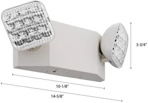 Vista 2 de Lithonia Lighting EU2 LED Luminaria de Emergencia LED de 2 Luces Blancas con 90 Minutos de Reserva