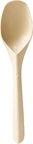 Vista 2 de Cucharas de fibra de bambú compostables, biodegradables, desechables 80 piezas