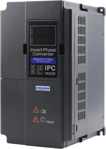 Vista 11 de Mollom 0.75KW 220V Convertidor de fase inversa monofásico a trifásico-1HP 3.8A entrada/salida IPC para motor 3PH