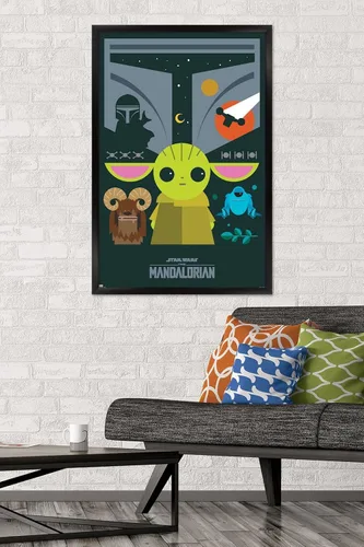 Vista 2 de Trends International 24 x 36 - Póster de pared de Star Wars: The Mandalorian
