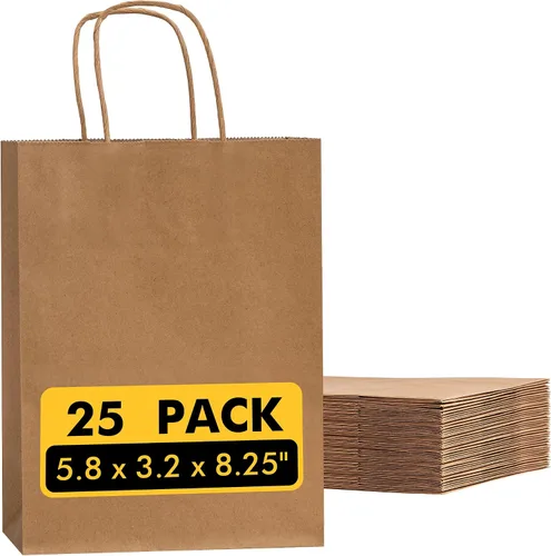 Vista 17 de RACETOP Bolsas de Papel Marrón Grandes con Asas al Por Mayor 100 Piezas 16x6x12 Pulgadas Bolsas de Regalo al Por Mayor, Bolsas de Papel Kraft Marrón