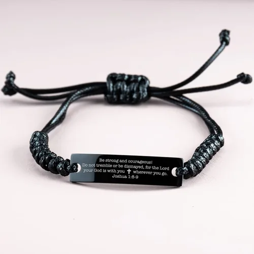 Vista 4 de Pulsera con versículo bíblico, joyería cristiana, regalo religioso, pulsera de Cristo Jesús, regalo cristiano bendito