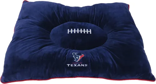 Vista 4 de NFL PET Bed - Cama de almohada de felpa suave y acogedora de Arizona Cardinals. Cama de fútbol para perros. Cama de colchón deportivo cálido