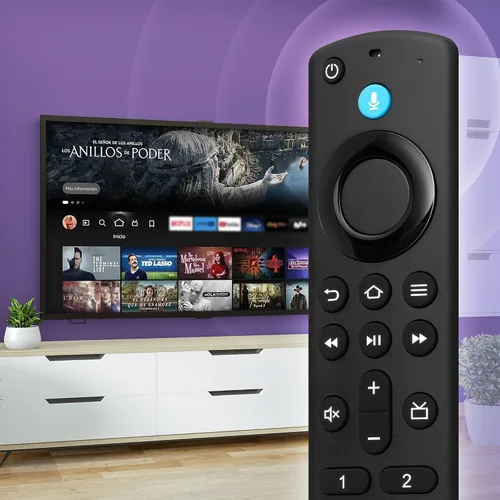 Vista 3 de Reemplazo de control remoto de TV compatible con Insignia Fire Series, Pioneer, Cube, Smart TV, para FireStick