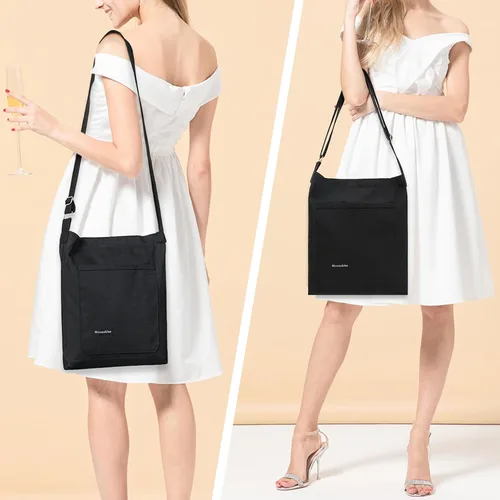 Vista 7 de Beaguful Bolsos Hobo para mujer, bolsos cruzados, bolsos de lona de gran capacidad