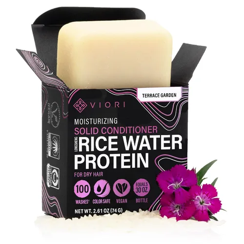 Vista 12 de Viori Citrus Yao - Barra de acondicionador hecha con agua de arroz, acondicionador orgánico totalmente natural hecho a mano