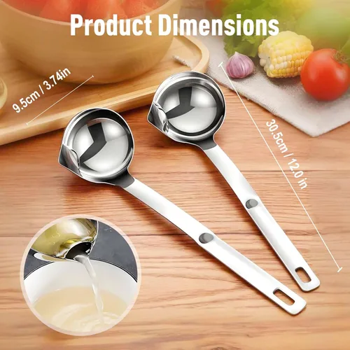 Vista 4 de Stainless Steel Oil Separator Soup Ladle,2026 NEW Fat separator，2