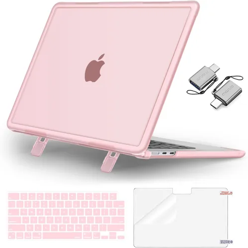 Vista 11 de MOSISO Funda compatible con MacBook Air de 15 pulgadas 2025 2024 2023 lanzamiento M4 A3241 M3 A3114 M2 A2941, carcasa rígida resistente de servicio