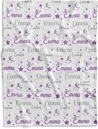 Vista 14 de Manta personalizada de ciervo alpino para bebé, manta personalizada para el cuarto de bebé, manta de vellón suave para la vida silvestre, ropa