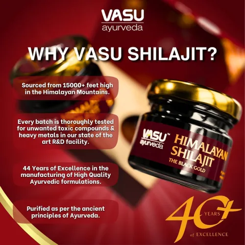 Vista 5 de Vasu Ayurveda Himalayan Shilajit Resina 400 mg – Potenciador de energía natural probado en laboratorio con ácido fúlvico y más de 85 minerales traza