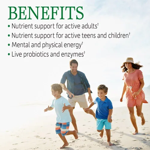 Vista 2 de Garden of Life Multivitamínico para mujeres, hombres y niños de 6 años en adelante, vitamina Code Family Multi - 120 cápsulas vegetarianas
