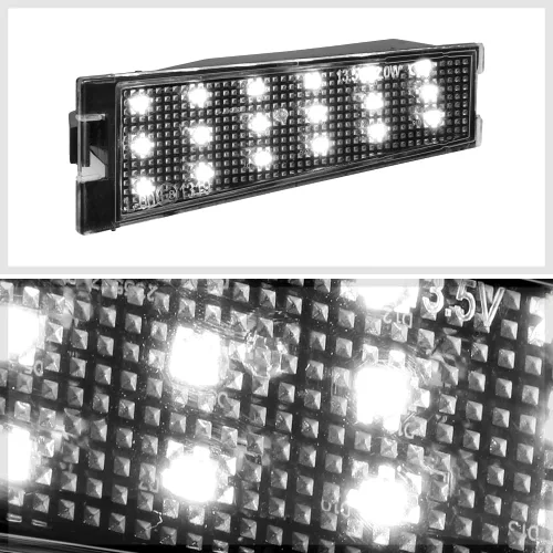 Vista 3 de Par de luces LED para matrícula compatibles con Cadillac CTS Sedán 08-10, PT-ZTL-9064