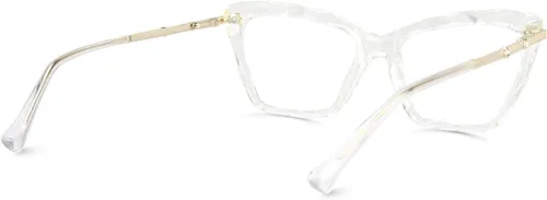 Vista 52 de Zeelool Gafas de bloqueo de luz azul ojo de gato de cristal para mujer Juliet VFP0270