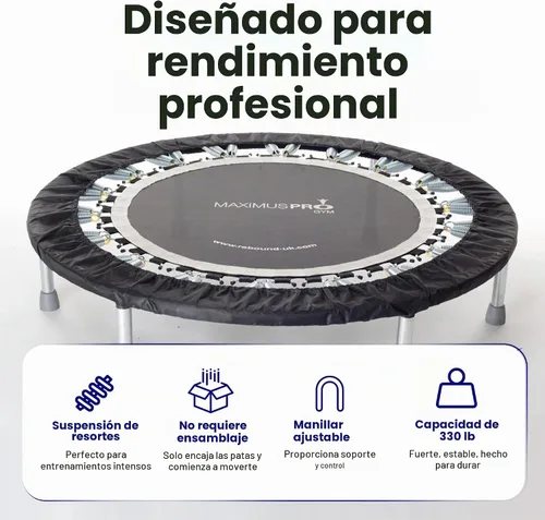 Vista 3 de MaXimus Life, rebotadora de gimnasia profesional con compilado de DVD y manillar