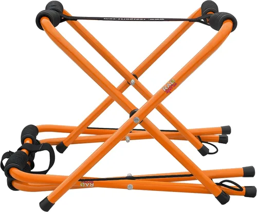 Vista 7 de Rad Sportz - Juego de 2 soportes plegables portátiles para garaje, cobertizo o muelle con acolchado de goma y bolsa de transporte de almacenamiento