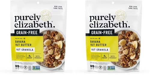 Vista 8 de purely elizabeth Puramente Elizabeth GrainFree Superfood Granola GlutenFree Vegan + Paleo Keto Certificado hecho con puré orgánico 8oz, mantequilla
