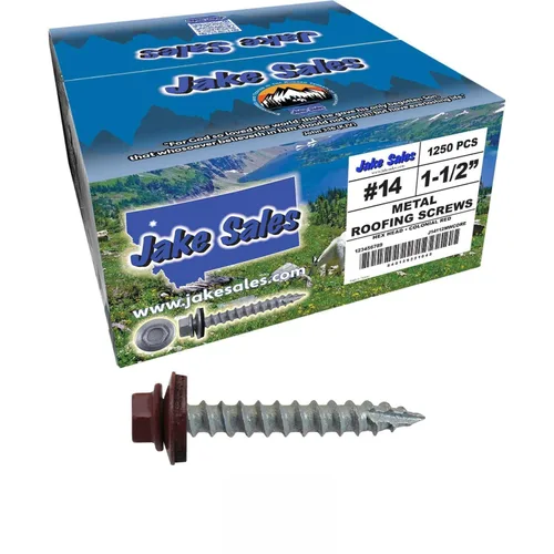 Vista 112 de TORNILLOS PARA TECHOS DE METAL #14: (250) Tornillos x 1" ABC GRIS Tornillo para techo de chapa metálica con cabeza hexagonal y arandela.